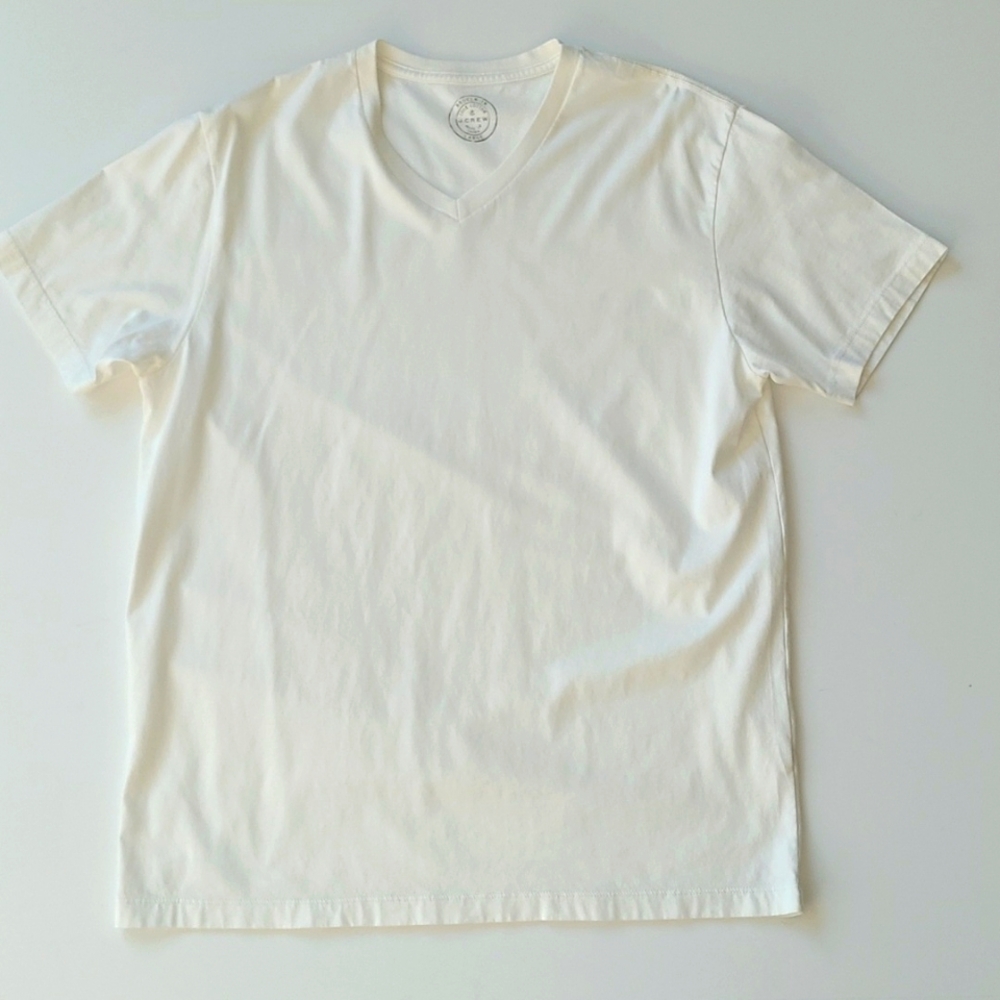 J. Crew Men's Short Sleeve  V-Neck Tee L